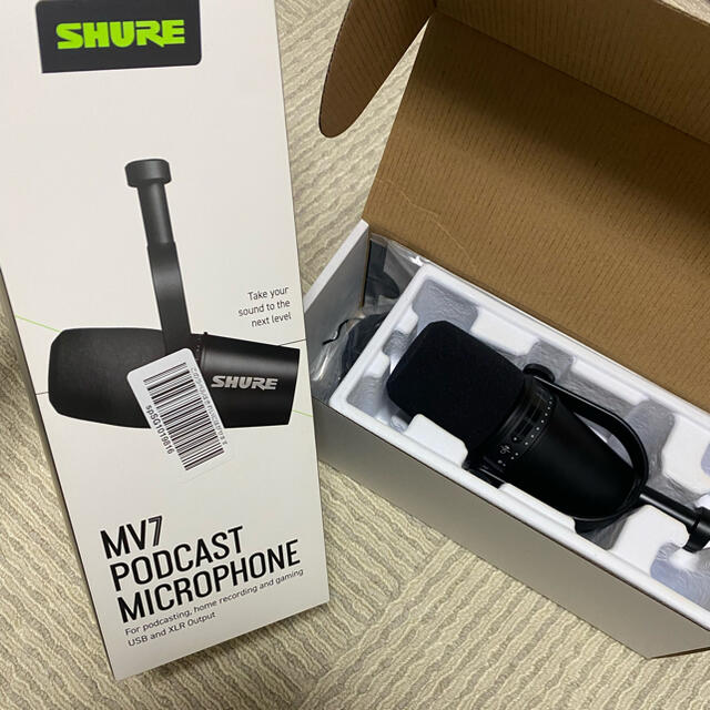 SHURE MV7 美品 楽器のレコーディング/PA機器(マイク)の商品写真