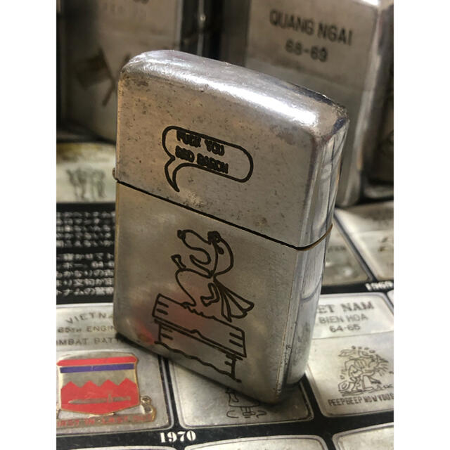 【ベトナムZIPPO】本物 1968年製ベトナムジッポー「スヌーピー」