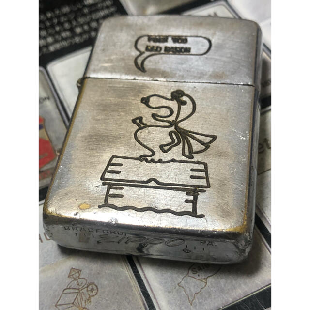 【ベトナムZIPPO】本物 1968年製ベトナムジッポー「スヌーピー」ファッション小物