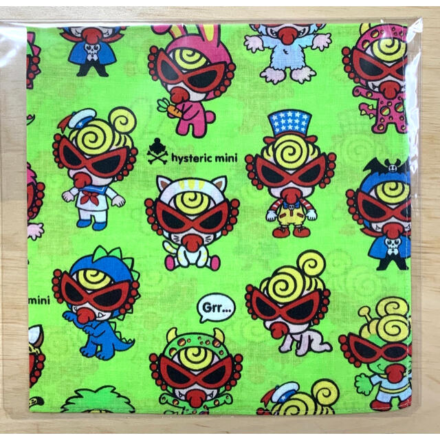 HYSTERIC MINI(ヒステリックミニ)のヒスミニ☆正規品☆新品☆ランチクロス☆ハンカチ☆手拭き☆お弁当☆モンスター☆A キッズ/ベビー/マタニティのこども用ファッション小物(その他)の商品写真