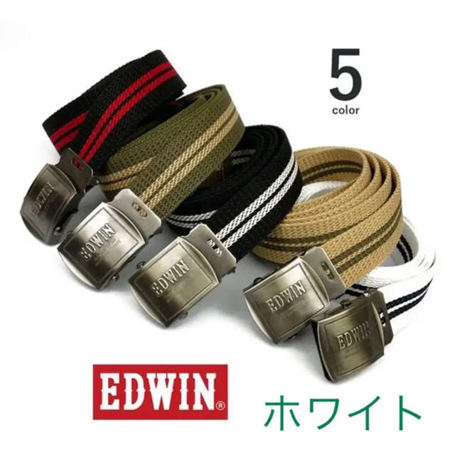 EDWIN(エドウィン)のEDWIN 「ホワイト」エドウイン 日本製 ロングガチャベルト メンズのファッション小物(ベルト)の商品写真