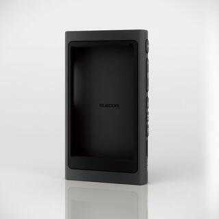 エレコム(ELECOM)のSONYウォークマンNW-A50シリーズ用シリコンケース ブラック(ポータブルプレーヤー)