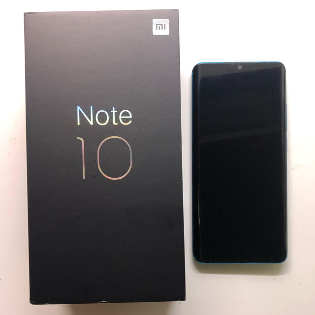 Xiaomi製　Mi Note 10　本体、箱、ケースのみ