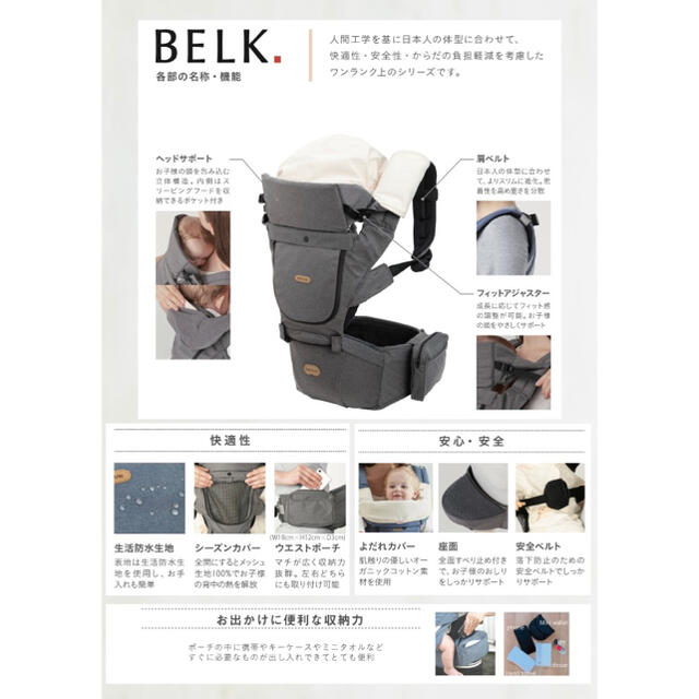 BABYBJORN(ベビービョルン)の【新品未使用】BABY&Me BELK.＋BELK.firstセット キッズ/ベビー/マタニティの外出/移動用品(抱っこひも/おんぶひも)の商品写真