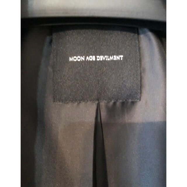 Moonage Devilment(ムーンエイジデビルメント)のMoonage Devilment ムーンエイジ ウール ライダース コート メンズのジャケット/アウター(トレンチコート)の商品写真