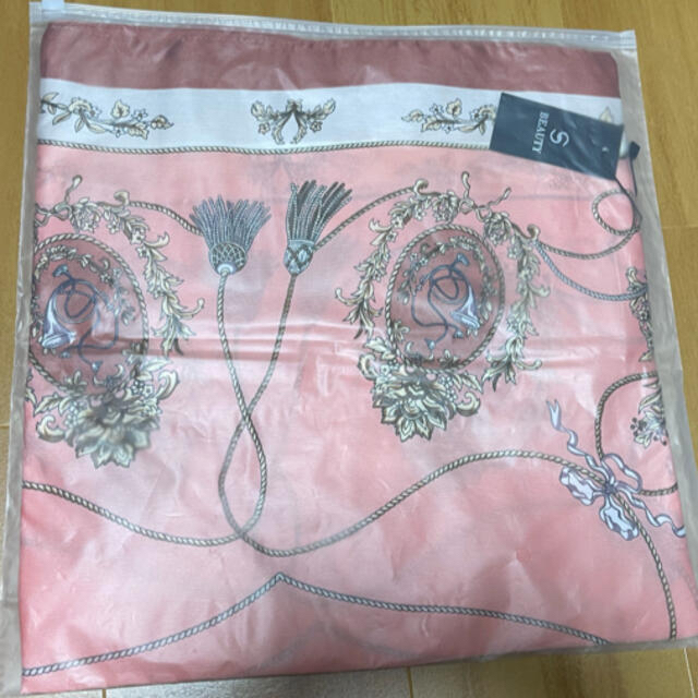 シルクサテンスカーフ　シルクスカーフショール #2ピンク レディースのファッション小物(ストール/パシュミナ)の商品写真