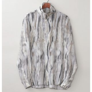 MASU "FUR PRINT SILK SHIRTS" - WHITE(シャツ)