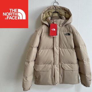 ザノースフェイス(THE NORTH FACE)の週末限定 未使用タグ付☆ ノースフェイス フードダウン 160 レディースL(ダウンジャケット)