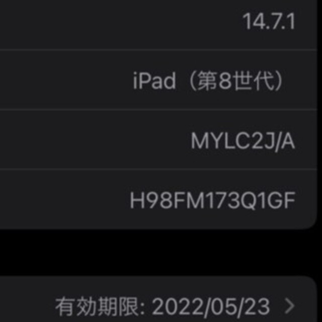極美品 iPad 第8世代 32GB ゴールド ブルーライトカットフィルム付 - 3