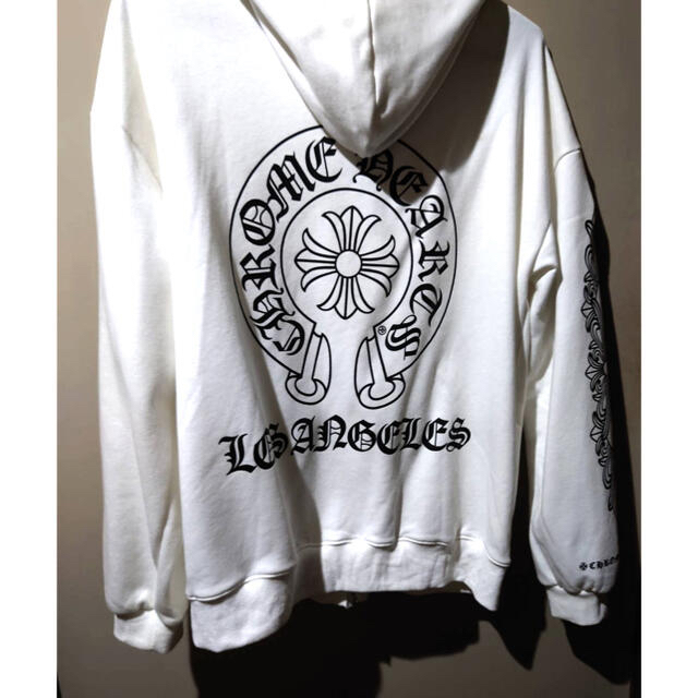 Chrome Hearts   値下げ クロムハーツ ジップパーカー 白の通販 by