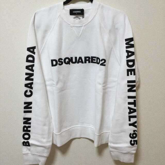 【新品】DSQUARED2 ホワイトスウェット　ディースクエアード