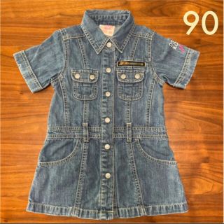 オシュコシュ(OshKosh)の◎未使用◎OshKosh B'GOSH 半袖デニムワンピ 90(ワンピース)