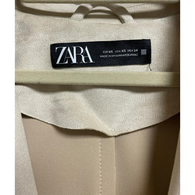 ZARA(ザラ)のZARA スエードロングコート レディースのジャケット/アウター(ロングコート)の商品写真