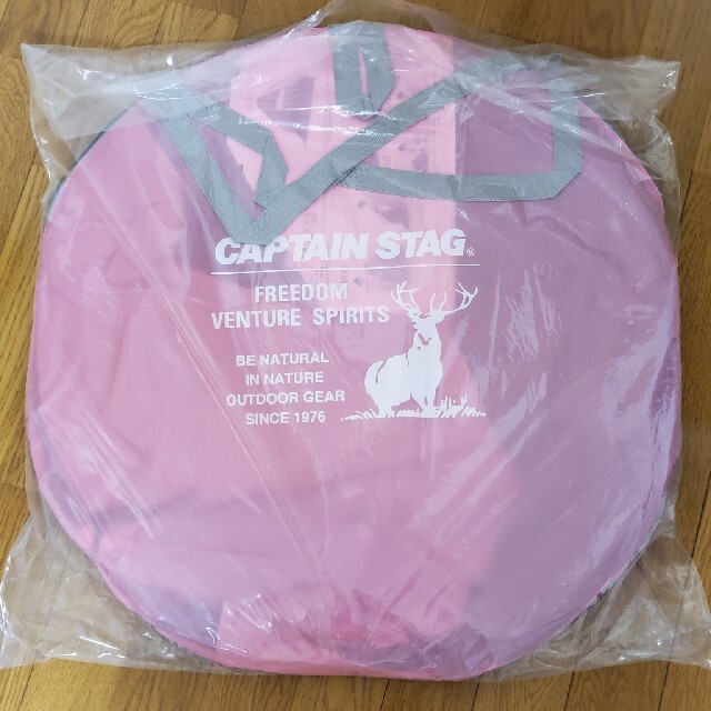 CAPTAIN STAG(キャプテンスタッグ)のCSシャルマン ポップアップテントフルクローズ ピンク キャプテンスタッグ 新品 スポーツ/アウトドアのアウトドア(テント/タープ)の商品写真