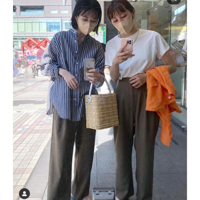 omekashi ドルマンビッグストライプシャツ レディースのトップス(シャツ/ブラウス(長袖/七分))の商品写真