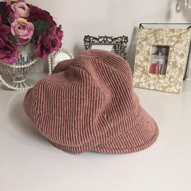 キャスケット ピンク レディースの帽子(キャスケット)の商品写真