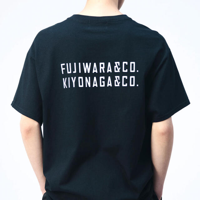 FUJIWARA&CO. BACK DOUBLE LOGO TEE