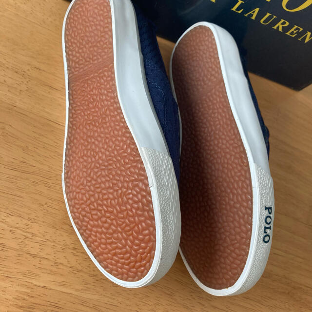 POLO RALPH LAUREN(ポロラルフローレン)の新品★ポロ  ラルフ ローレン　スリッポン　スニーカー　NAVY 19cm キッズ/ベビー/マタニティのキッズ靴/シューズ(15cm~)(スニーカー)の商品写真