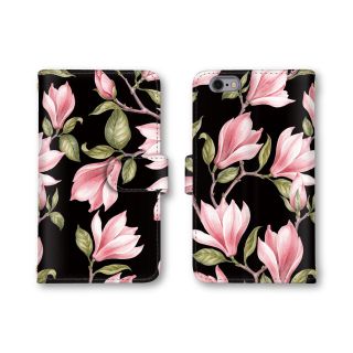 花柄 スマホケース 手帳型 スマホカバー ほぼ全機種対応(Androidケース)