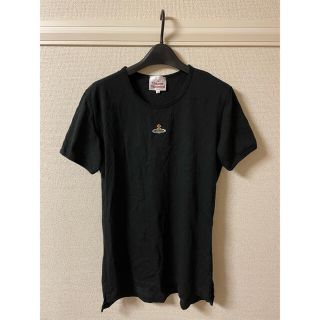 ヴィヴィアンウエストウッド(Vivienne Westwood)のヴィヴィアン ウエストウッド Tシャツ カットソー 半袖 丸首 ロゴ オーブ 黒(Tシャツ(半袖/袖なし))