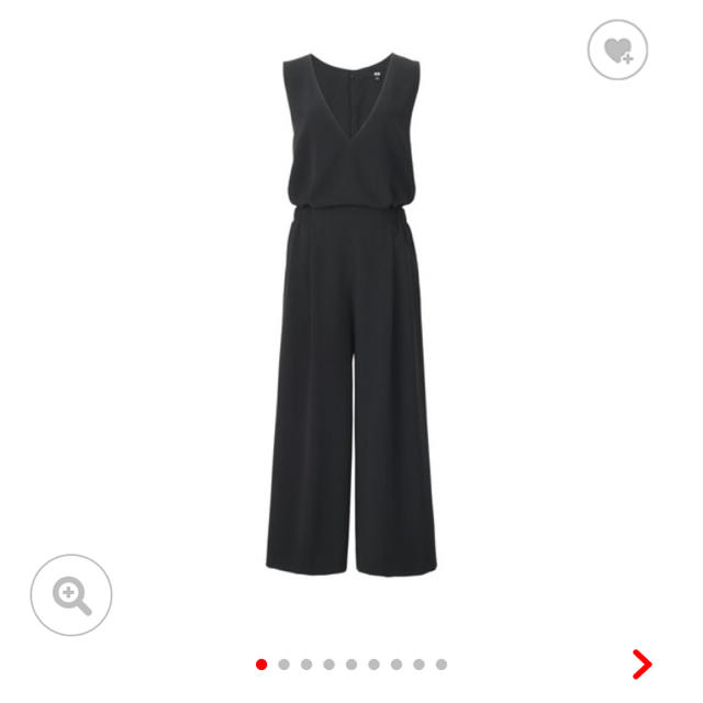 UNIQLO(ユニクロ)のユニクロ Vネックサロペット レディースのパンツ(サロペット/オーバーオール)の商品写真