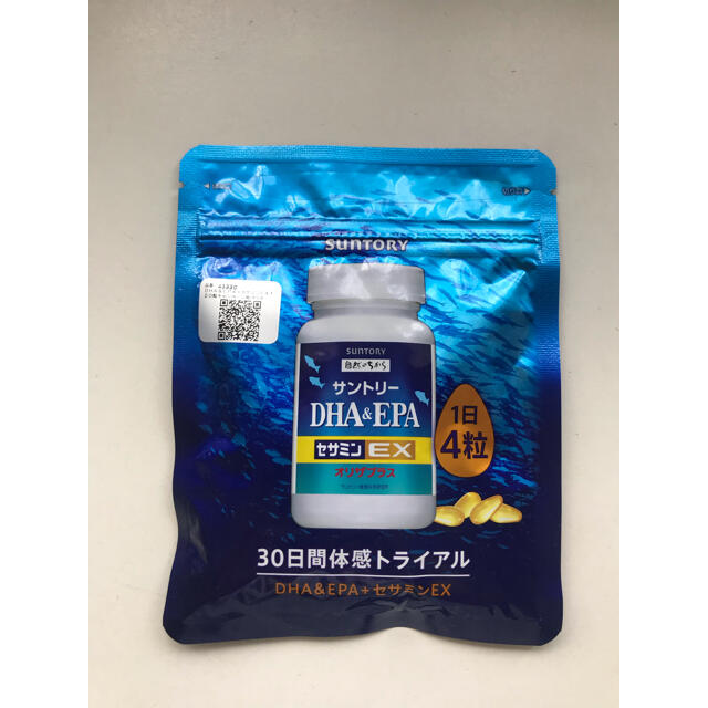 サントリー(サントリー)の未開封★サントリー　DHA&EPA  セサミンEX  オリザプラス　120粒入 食品/飲料/酒の健康食品(その他)の商品写真