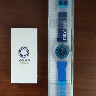 スウォッチ(swatch)の【ゆかたん専用】東京オリンピック　ボランティア　スウォッチ　限定非売品　男女兼用(ノベルティグッズ)