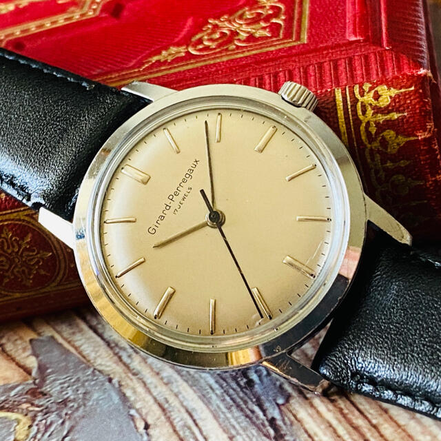 ジラールペルゴ 手巻き式 アンティーク - 腕時計(アナログ)