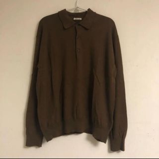 サンシー(SUNSEA)のAURALEE CASHMERE HIGH GAUGE KNIT POLO(ポロシャツ)