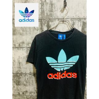 アディダス(adidas)の【廃盤】adidas アディダス originals ビッグロゴ　Tシャツ　黒(Tシャツ(半袖/袖なし))