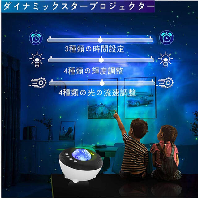 プラネタリウム　プロジェクター　星空ライト 6in1 LED リモコン付き