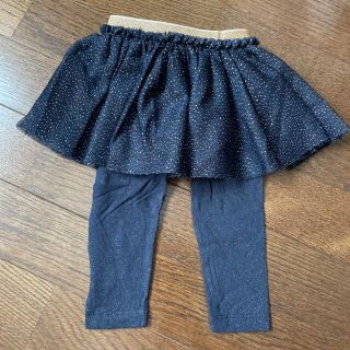 プチバトー(PETIT BATEAU)の【プチバトー】チュールスカート着きレギンス(スカート)