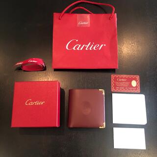 カルティエ(Cartier)の【新品　未使用】カルティエ　財布　二つ折り　(折り財布)