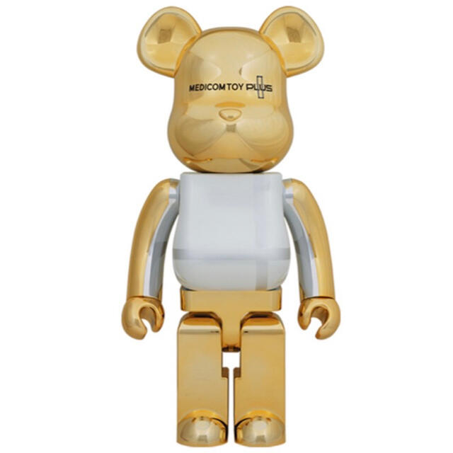 BE@RBRICK PLUS GOLD CHROME Ver. 1000%ベアブリック