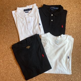 ポロラルフローレン(POLO RALPH LAUREN)のポロラルフローレン ポロシャツ、Tシャツ　白・黒4枚セット(ポロシャツ)