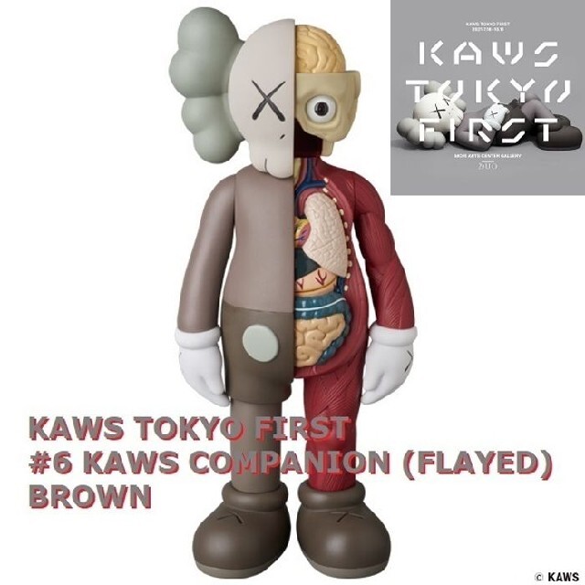 リバティレディースショップKAWS COMPANION (FLAYED)BROWN◇カウズ メディコムトイ