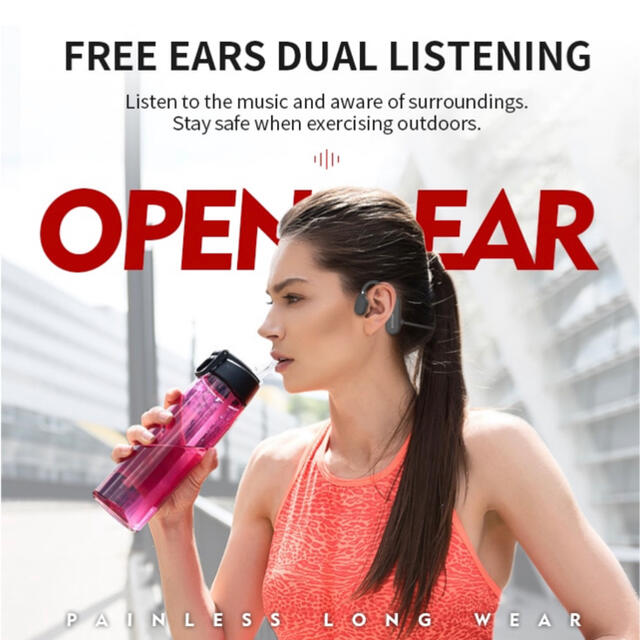 OPEN EAR Earphones   ワイヤレスイヤフォン スマホ/家電/カメラのオーディオ機器(ヘッドフォン/イヤフォン)の商品写真