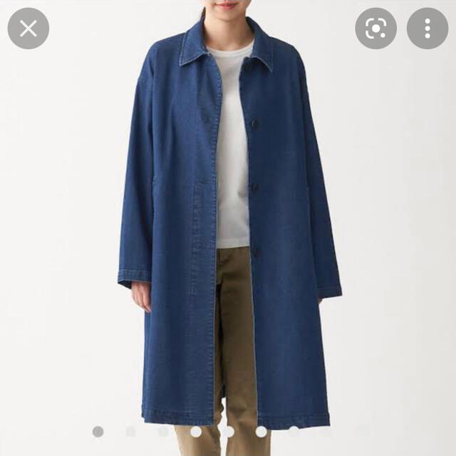 MUJI (無印良品) ※なのの様専用※ストレッチ デニムコートの通販 by おじゃまゆ 無印良品 デニムロングコート ジャケット