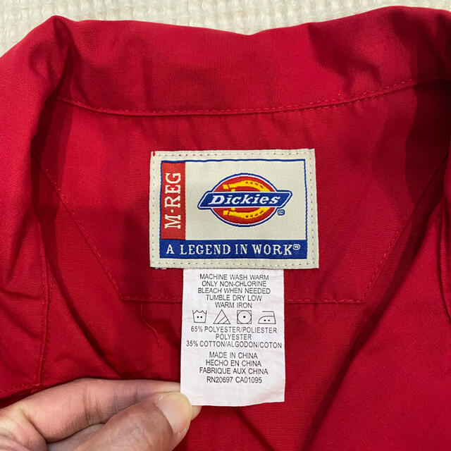 Dickies(ディッキーズ)の大人気！Dickies★半袖つなぎ　M-REG レッド メンズのパンツ(サロペット/オーバーオール)の商品写真