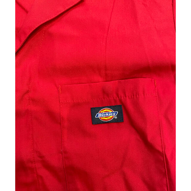 Dickies(ディッキーズ)の大人気！Dickies★半袖つなぎ　M-REG レッド メンズのパンツ(サロペット/オーバーオール)の商品写真