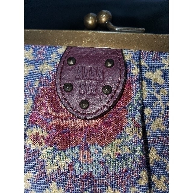 ANNA SUI(アナスイ)の★値下げしました★【アナスイ】ゴブラン織り　アンティーク風がま口バッグ レディースのバッグ(ハンドバッグ)の商品写真