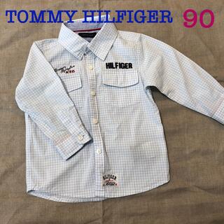 トミーヒルフィガー(TOMMY HILFIGER)の美品　長袖シャツ　90 男の子(ブラウス)