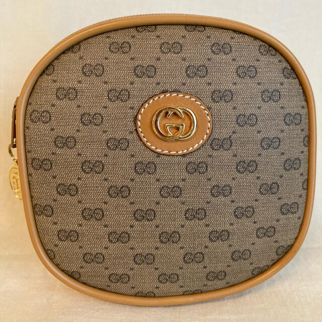 GUCCI オールドグッチ マイクロGG ポーチ 小銭入 キャメル 極美品 | フリマアプリ ラクマ