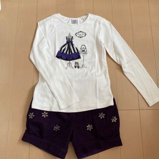 アナスイミニ(ANNA SUI mini)の【ご専用】ANNA SUImini 140【極美品】♡お花ストーン♡(パンツ/スパッツ)