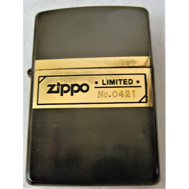 ZIPPO - 未使用希少激レア限定0421ヴィンテージ1998年 Zippoダーク