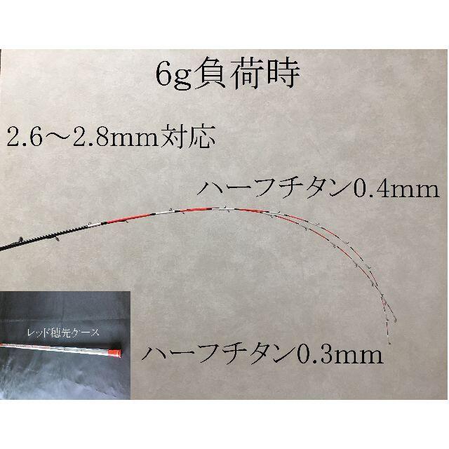 チヌ 筏 カセ　ハーフチタン穂先　0.3　 0.4ｍｍ　二本セット　穂先ケースフィッシング