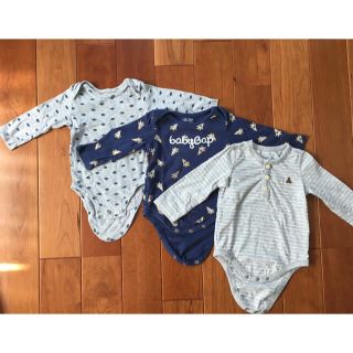 ギャップ(GAP)のGAP カーターズ　ロンパース　3枚セット(ロンパース)