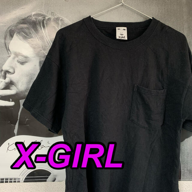 X-girl(エックスガール)のx-girl 黒Tシャツ レディースのトップス(Tシャツ(半袖/袖なし))の商品写真