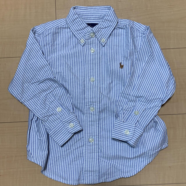 Ralph Lauren(ラルフローレン)のラルフローレン　ストライプシャツ　90cm キッズ/ベビー/マタニティのキッズ服男の子用(90cm~)(ブラウス)の商品写真