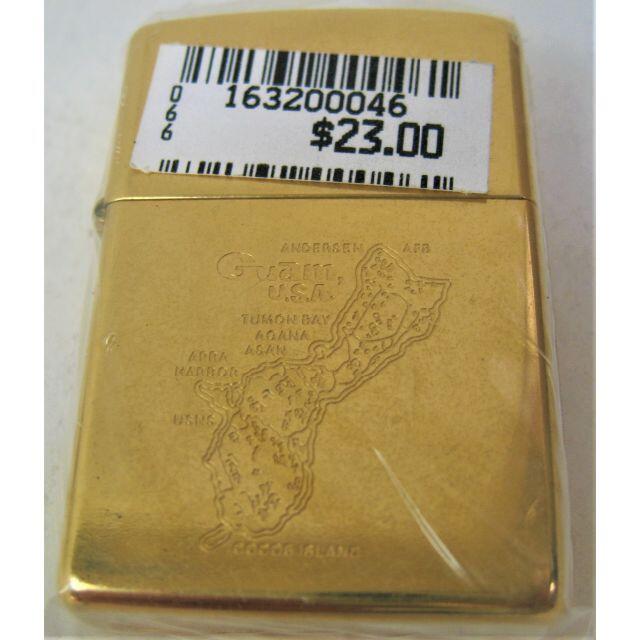 zippo 1995年　グアム　guam ウルトラライト　ホワイト　両面　スリム